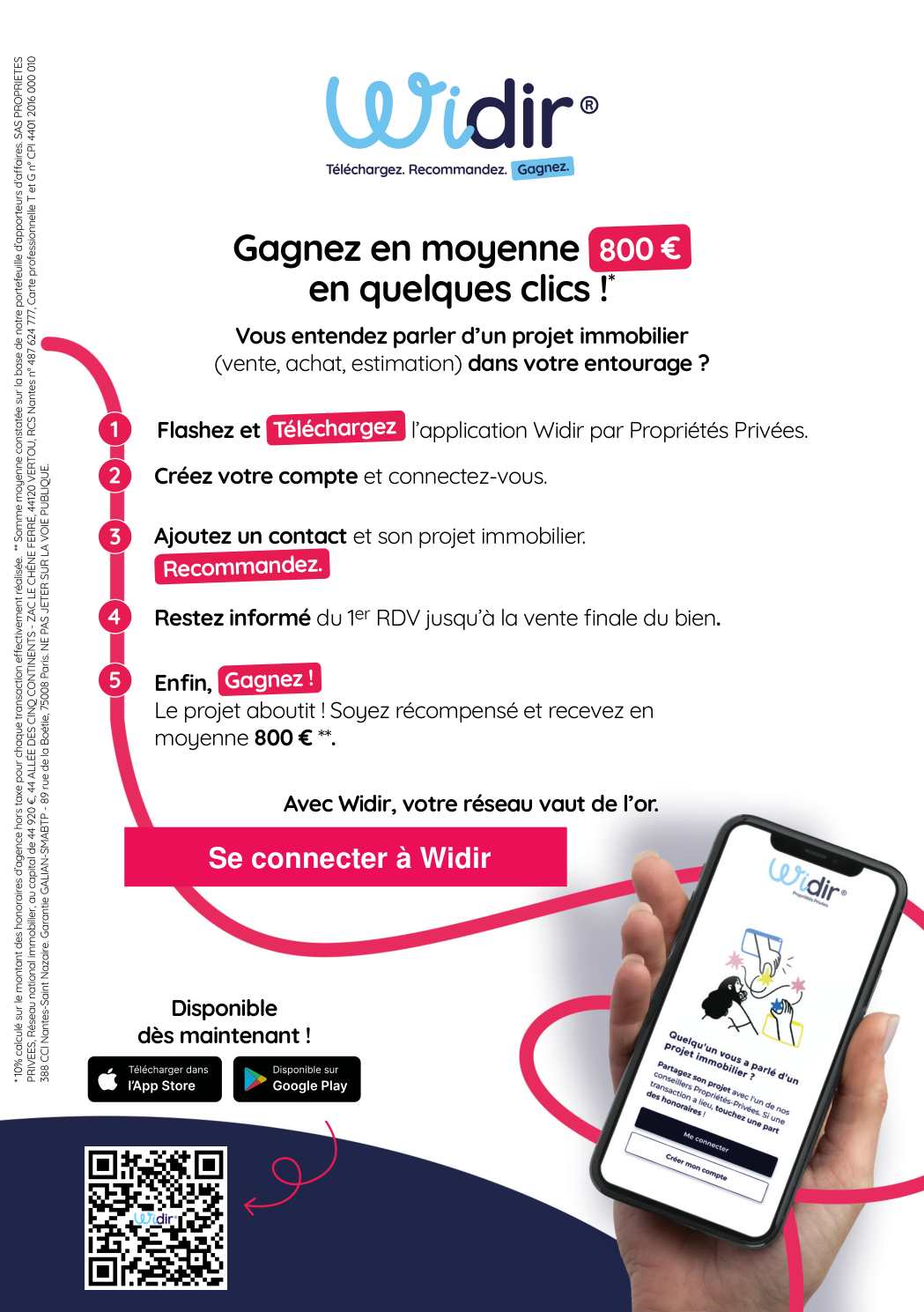 Les étapes pour recommander un projet immobilier avec Widir
